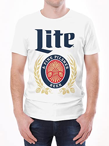Vintage Miller Lite White T-Shirt-Large White #TOP2