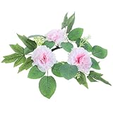 Couronne de fleurs artificielles – fabriquée dans un matériau sûr et fiable pour une utilisation , elle est à la fois pratique et décorative, et sert également de porte-bougies chauffe-plat