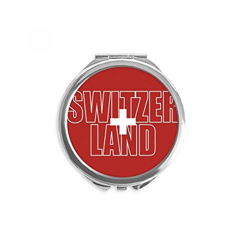 Miroir rond suisse portable format poche maquillage voyage design multicolore