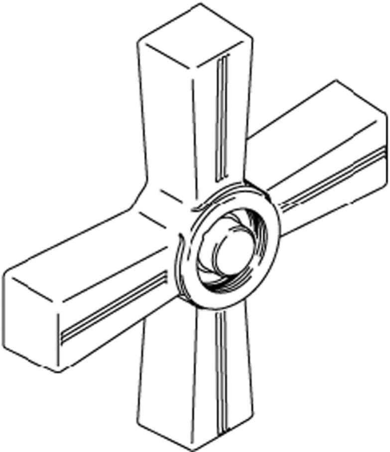 Replacement Part for Kohler 1066101-A-BN Handle- Bath Cross- Pure
