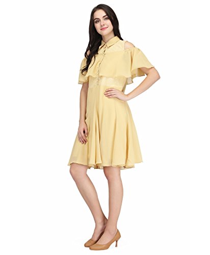 Image of Women Georgette A-Line Knee-Length Casual Dress