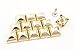 Produktbild Goldene, 12 mm x 7 mm Eisen-Pyramidennieten, Geldbörsen-Nieten, Nieten, Nieten, Nieten, Lederniete für Taschen, Ersatz, Kleidung, Schuhe, 24 Sets pro Charge AC52B