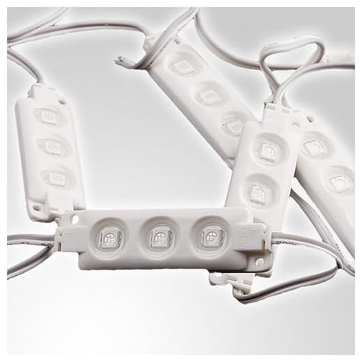 Mextronic LED-Module-Set in IP65: 20x LED Module 3xPower SMD LEDs Weiß Wasserdicht 12V
