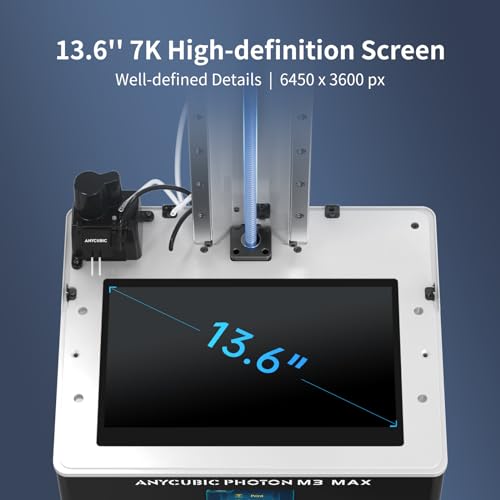 Image of ANYCUBIC Photon M3 Max Resin 3D Printer, 13.6 inch 7K UV LCD 3D Printer, Automatic Feeding Resin, Fast Printing, High Precision, Printing Size 11.8 inch x 11.7 inch x 6.5 inch