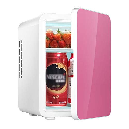 JTJxop Mini Fridge for Bedroom, 4L / 6 Cans Portable Fridge & Electric