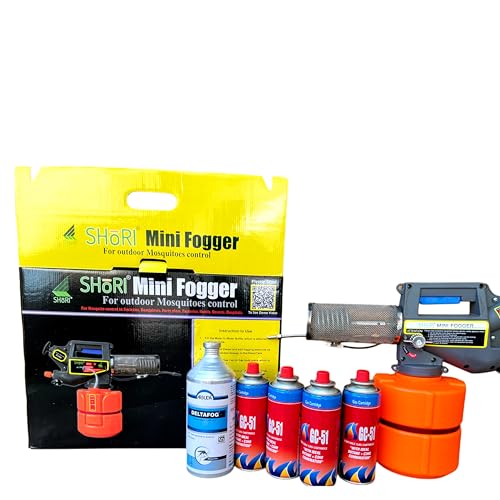 Image of SHoRI Combo Pack of Fogging Machine with 4 Gas Can and 1 Litre Chemical