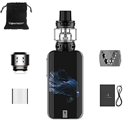 E-Cigarettes Kit TC 220W à écran tactile Vaporesso Luxe S avec réservoir de 8 ml SKRR-S et écran tactile couleur TFT de 2,0 pouces sans pile ni nicotine (Poisson Betta)