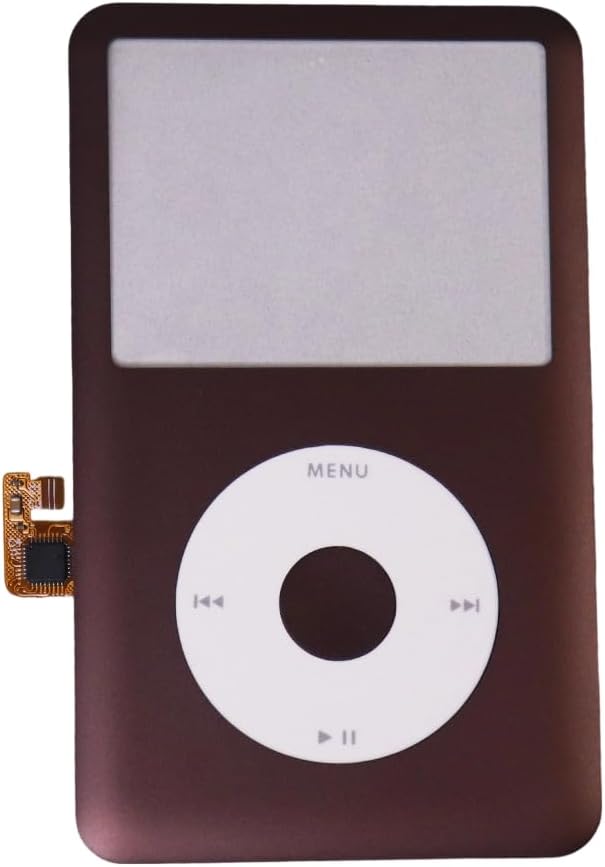 for iPod Classic Brown Front Faceplate and Button Kit Housing Cover Case for 6th 7th Gen 80GB 120GB 160GB NO clickwheel