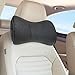 Auto Sport 2 PCS Genuine Leather Bone-Shaped Car Seat Pillow Neck Rest Headrest Comfortable Cushion Pad Fit Land Accessories