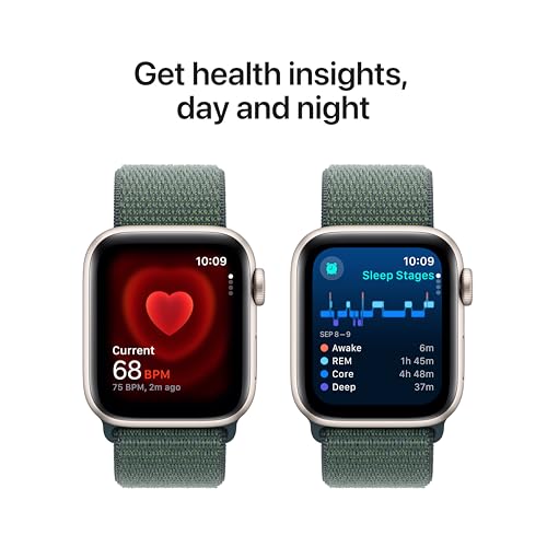 image for Apple Watch SE (2nd Gen) [GPS 40mm] Smartwatch with Starlight Aluminum