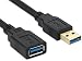 USB 3.0 Extension Cable 15FT,WestCowboy SuperSpeed USB3.0 Extender Cord A Male to A Female for Paystation, Xbox, Hard Drive, USB Flash Drive, Mouse,Keyboard, Card Reader, etc(Black) (15FT)