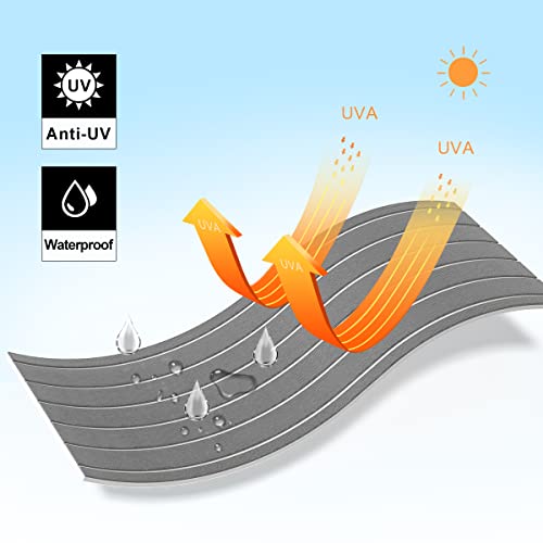 image for WOOWAVE EVA Foam Grey Boat Flooring Decking Sheet Marine Mat Non-Slip 