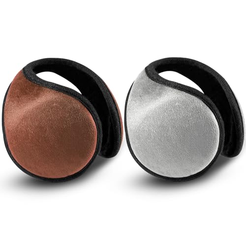 Syhood SYHOOD-EARMUFFS-JISA255 2 Packs Fleece Earmuffs Winter cover