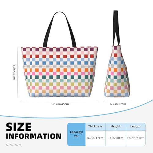 Hand Painted Polka Dots Beach Bag Women Tote Bag Pool Bag With Zipper For Gym Grocery Travel With Wet Pocket4