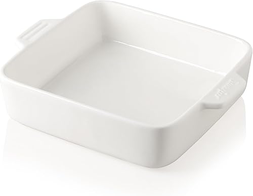 Miniatura 58 de Sweejar Ceramic Baking Dish, Rectangular Small Baking Pan with Double Handles, 20 Oz for Cooking, Brownie, Kitchen, 6.5 x 4.9 x 1.8 Inches(Red)