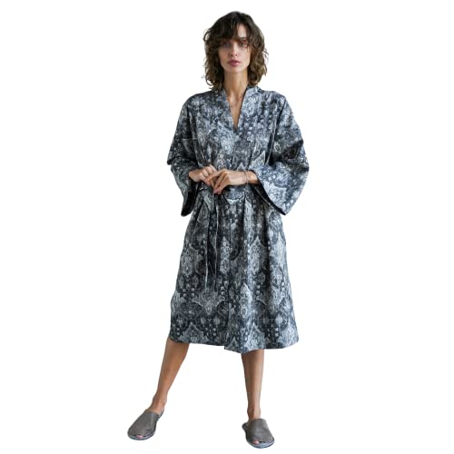 Bathrobe kimono Heritage Monarch pour femme en satin léger et fluide