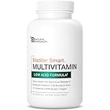 BLADDER SMART Low-Acid Multivitamin for Sensitive Bladders | 12 Vitamins & 9 Minerals | Buffered Vitamin C & Burdock Root | USA Manufactured | 60 Capsules