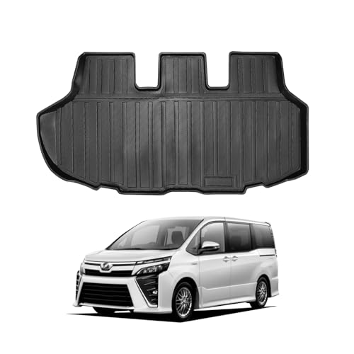 BIGKON適合対応 新型トヨタヴォクシー・ノア80系 7人乗り ハイブリッド車トランクマット NOAH VOXY 80系 2014年1月-現行 専用のフロアマット TPE素材 防水 滑り防止 耐汚れ カスタムパーツ アクセサリー 取付簡単 保護パーツ