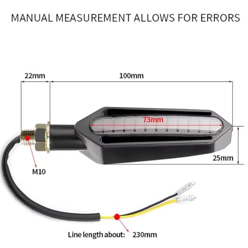 Luces de giro para motocicleta 12V intermitentes delanteras y traseras ambar blanco rojo para cross 3