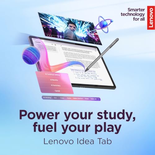 Image of Lenovo 11″ Tablet, 2.5K Touchscreen IPS Display, MediaTek Dimensity 6300 | 90Hz, 8GB RAM, 384GB Storage(UFS+128GB SD), All-Day Battery, Quad Dolby Atmos-tuned Speakers, Tab Pen & Folio Case, Luna Grey