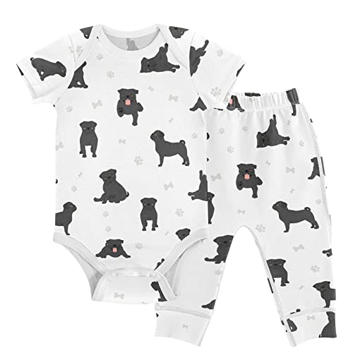Image of vvfelixl Baby Bodysuits Pants Sets Gnome Mushroom Short Sleeve Baby Clothes for Boys Girls 3M
