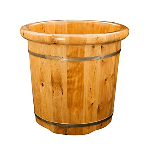 Cubeta de Madera para Baño de Pies Grande para Adultos