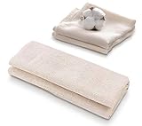 Bgfuni 3 Pcs Colador de Tela, Telas Filtrantes Reutilizable, Bolsa para Leches Vegetales, Strainer, Paño Muselina para Colar Vino, Mantequilla, Queso, Leche de Nuez, Tofu (2 pc 50x50cm,1 pc 90x90cm)