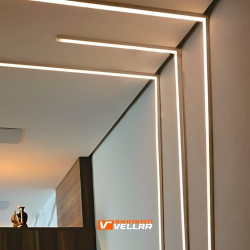 Perfil De Led Slim Sobrepor 17mm Canaleta Para Fita De Led - Preto