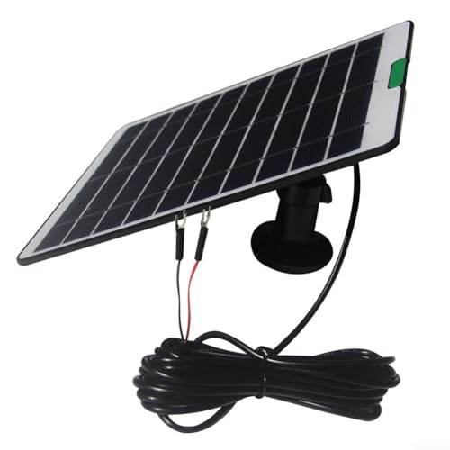 Rackumic Panel de carga solar de 5 W para timbre de video Ring 4 3 3 Plus 2 con celda monocristalina de 6.2 V y cable de 3 metros, color blanco, solución de energía para seguridad del hogar para todo