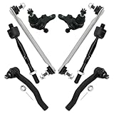 TRQ Front Steering & Suspension Kit Ball Joint Sway Bar Stabilizer Link Tie Rod Compatible with 2021 Lexus ES250 2019-2021 ES300h ES350 2019-2022 Toyota Avalon 2018-2022 Camry