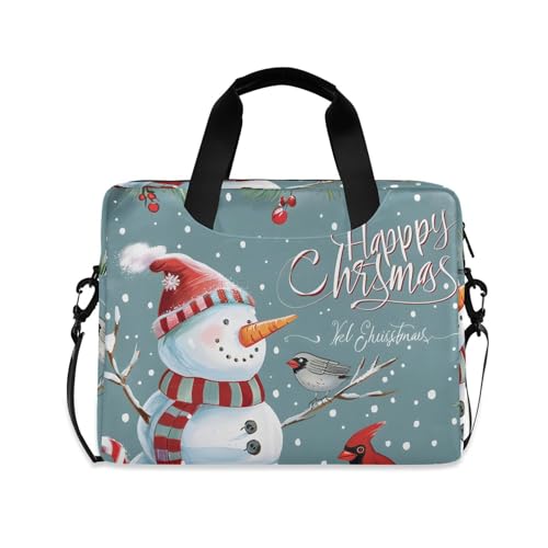 Maletín para portátil Alaza con diseño de muñeco de nieve 13-15.6 pulg miniatura 1