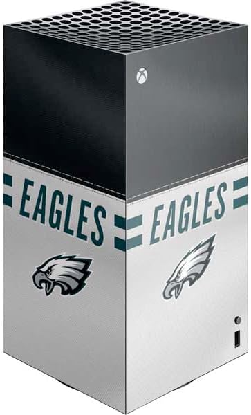 Skinit Decal Gaming Skin Compatible with Xbox Series X Digital Edition Console - Officially Licensed NFL Philadelphia Eagles White Striped Design