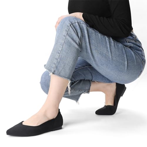 Ankis Ballet Flats Shoes for Women Dressy Comfortable, Pointed Toe Casual Work Flats for Women Foldable4