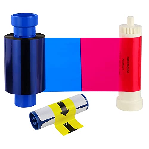 Film colorant couleur MA300YMCKO pour impression de 300 badges nets