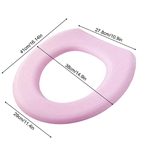 Abbto Toilettensitzwärmer | Toilettensitzauflagen - Toilettensitzkissenbezug Dehnbar, bequemes Toilettensitzkissen, einfache Installation, gepolsterte Sitzbezüge – Bild 5