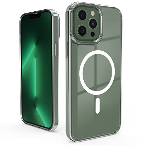 leChivée Funda con mag Safe Compatible con iPhone 13 Pro MAX 6.7'', Anti-Amarilleo, A Prueba de Golpes, Protección Resistente a los arañazos, Funda magnética para iPhone 13 Pro MAX Funda mag Safe Cover