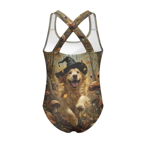 Image of One Piece Swimsuit Girls Cross-Back Bathing Suit 5-14Y Kids Swimwear Cute Swimsuits Sleeveless Bathing Suits
