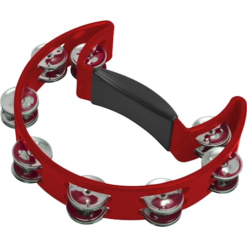 Pandeiro Profissional Meia Lua Spanking Pandeirola Colorido (Vermelho)