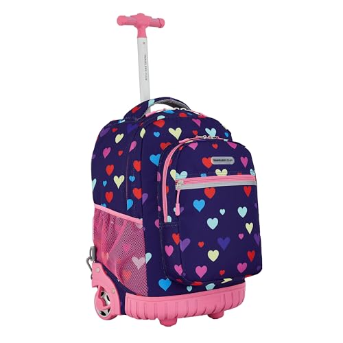 Travelers Club Rolling Backpack Accessories, Heart, 4 Piece Set2