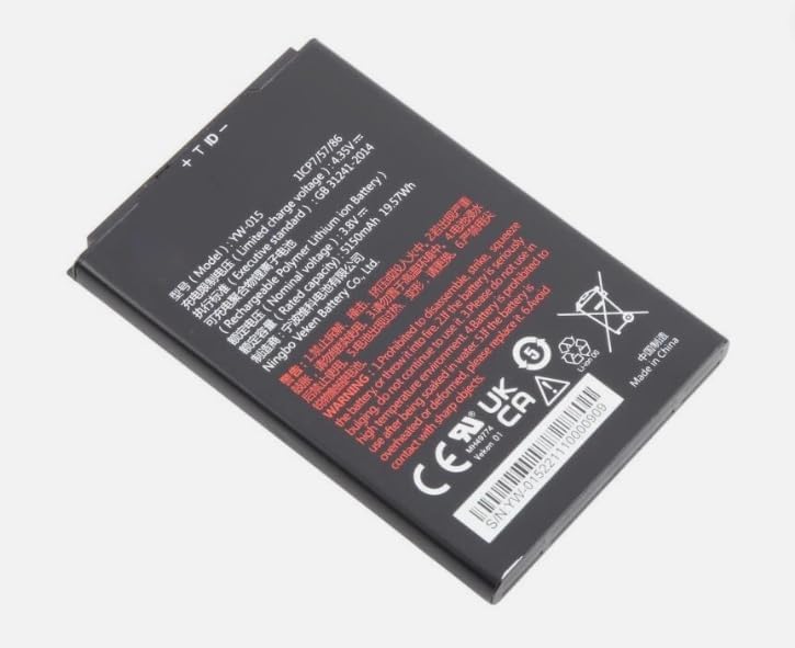 YW-015 Digital Barcode Scanner Battery for VEKEN MH49774 Series 1ICP7/57/86 Ultra High Capacity Replacement 3.8V 5150mAh/19.57Wh
