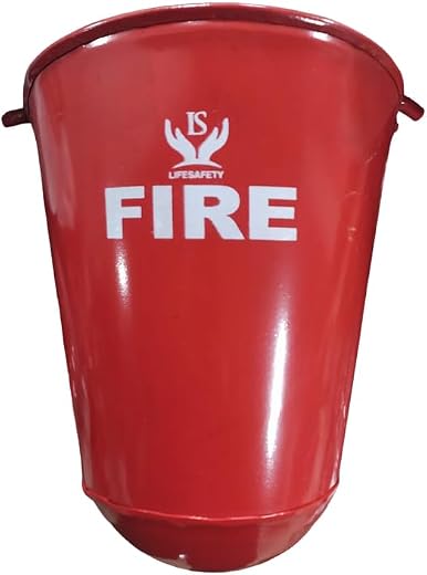 Life Safety MS Fire Bucket Fire Extinguisher (Red)(10 X 3 X 10 Inch)