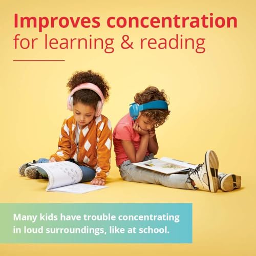 Alpine Muffy Kids - Hearing Protection - CE & ANSI Certified - Adjustable for Ages 3-16 years - Noise Cancelling Headphones - 22dB Sound Reduction Ideal for Protection and Concentration Aid - Blue - Image 6