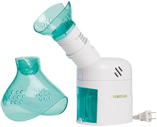 Veridian Healthcare Steam Inhaler Respiratory Vapor Therapy, Green, 1 Count (Pack of 1)