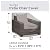 Vailge Patio Chair Covers, Lounge Deep Seat Cover, Heavy Duty and Waterproof Outdoor Lawn Patio Furniture Covers (2 Pack - Large, Grey)