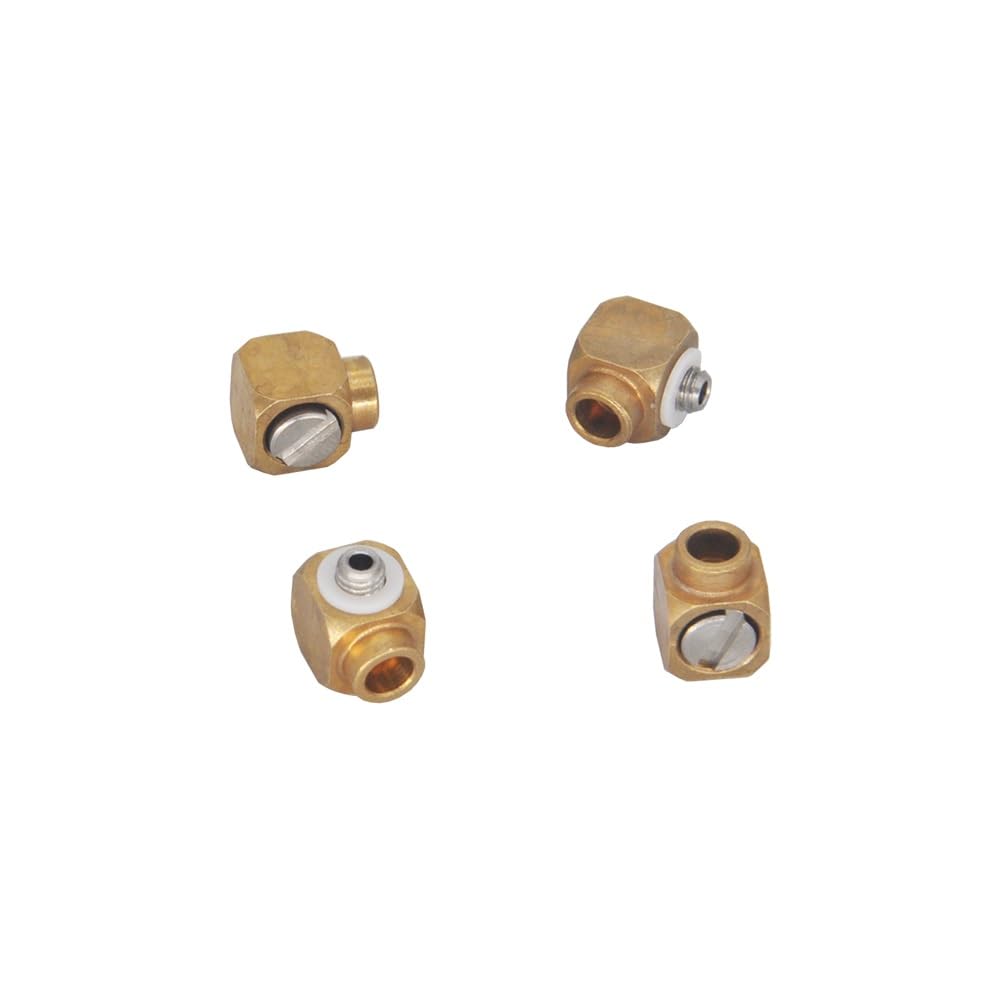 Złączka lutownicza Kolanko 90° M3 dla OD 3mm Miedziany cylinder oleju hydraulicznego RC 1/14 336GC Double E EC160E E010 Części