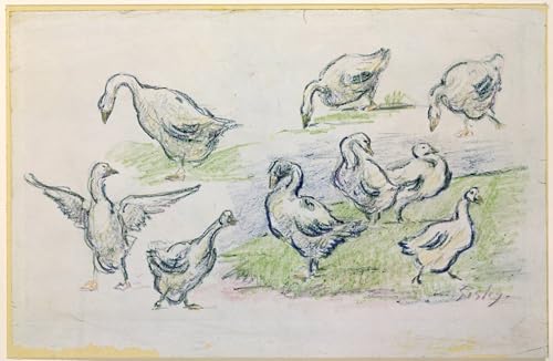 Impression d'art Canards Alfred Sisley affiche murale de haute qualité