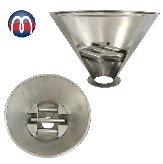 Trichtermagnet L: 90 mm x B: 90 mm x H:75 mm, Ferrit Magnete zum separieren von Kunststoffgranulat