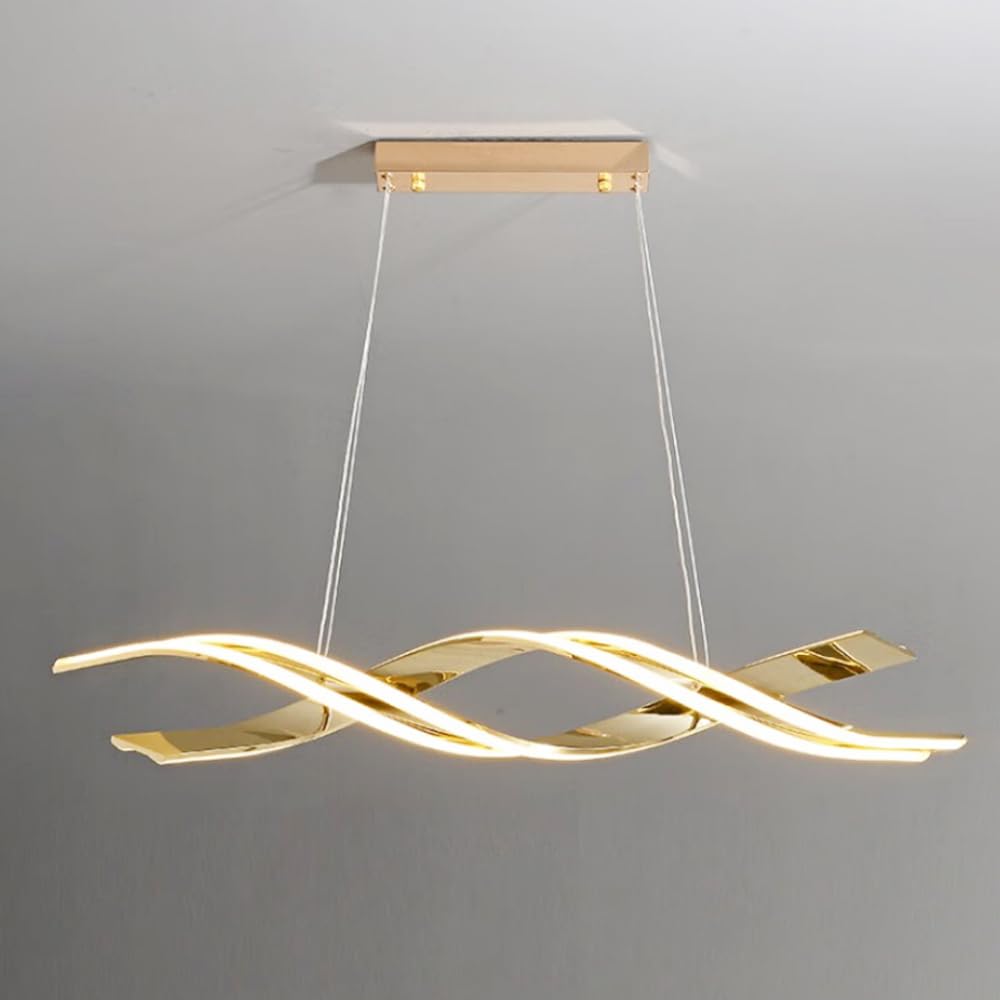 Luminaire suspendu LED vague à intensité variable avec télécommande - 7