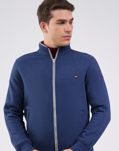 Image of Monte Carlo Men Regular Fit Solid Mock Neck Full Sleeve Winter Tracksuit | Men Track Suit | Stylish Sportswear Set with Jacket and Lower | Activewear Set For Men's (Pack Of 1)