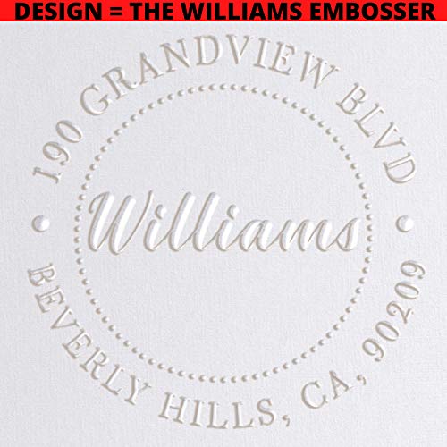 Monogram Address Embosser Seal Stamp Personalized Custom Monogram Address Embosser Stamp Wedding Embosser - Thumbnail 6